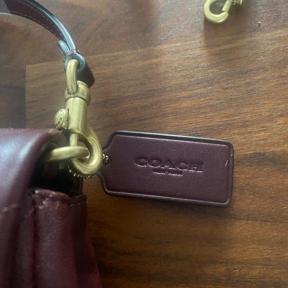 Coach Quilted Leather Bag in Burgundy with gold hardware
Tabby 16 - Picture 5 of 5